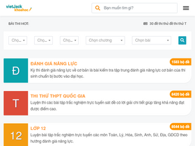 'vietjack.online' screenshot
