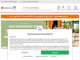 'lampen24.be' screenshot