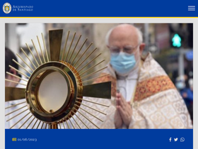 'iglesiadesantiago.cl' screenshot