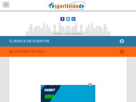 'esportividade.com.br' screenshot