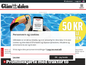 'glomdalen.no' screenshot