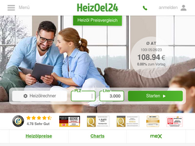 'heizoel24.at' screenshot