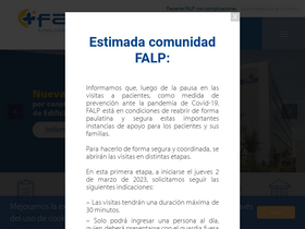 'institutoncologicofalp.cl' screenshot