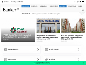 'banker.az' screenshot