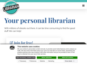 'thefussylibrarian.com' screenshot