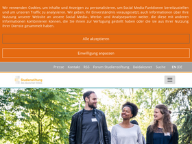 'studienstiftung.de' screenshot