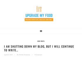 'upgrademyfood.com' screenshot