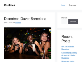 'confines.es' screenshot