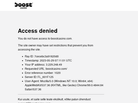 'boostcasino.com' screenshot