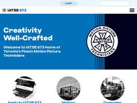 'iatse873.com' screenshot