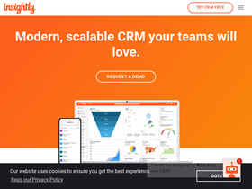 'insightly.com' screenshot