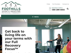 'foothillsrehab.com' screenshot