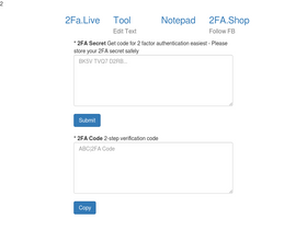 '2fa.live' screenshot