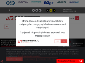 'medipment.pl' screenshot
