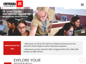 'chitkara.edu.in' screenshot