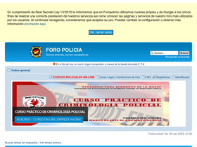 'foropolicia.es' screenshot
