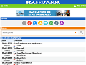 'inschrijven.nl' screenshot