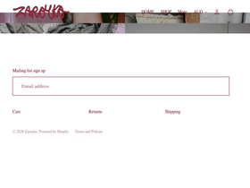zaroyko.com homepage screenshot