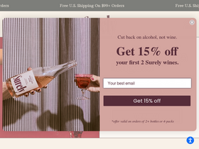 'drinksurely.com' screenshot