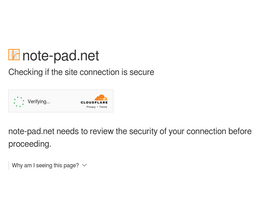 'note-pad.net' screenshot