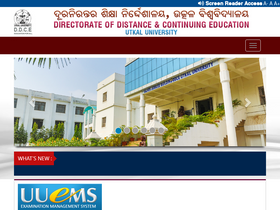 'ddceutkal.ac.in' screenshot