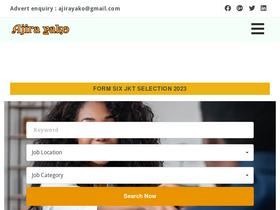 'ajirayako.co.tz' screenshot