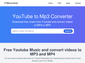 'ytmusichub.com' screenshot