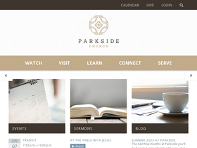'parksidechurch.com' screenshot
