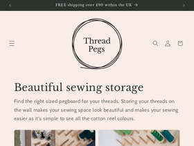 threadpegs.com homepage screenshot