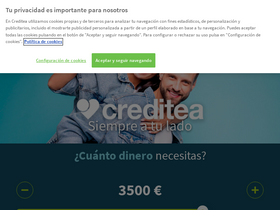 'creditea.es' screenshot