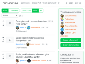 'lemmy.eus' screenshot