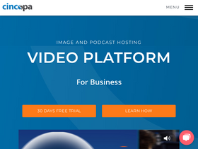 'cincopa.com' screenshot