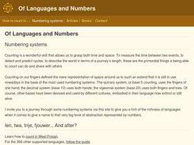 'languagesandnumbers.com' screenshot