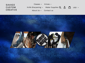 Savage Custom Creative homepage screenshot