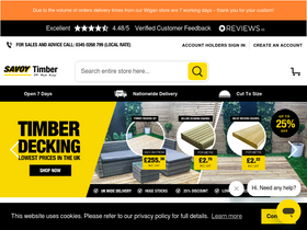 'savoytimber.com' screenshot