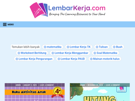 'lembarkerja.com' screenshot