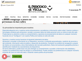 'elperiodicodeyecla.com' screenshot