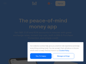 'monese.com' screenshot