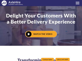 'axlehire.com' screenshot