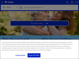 'vithas.es' screenshot