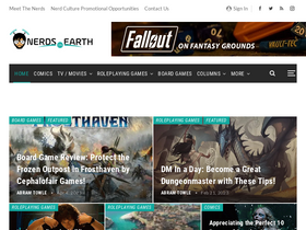 'nerdsonearth.com' screenshot
