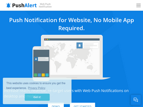 'pushalert.co' screenshot