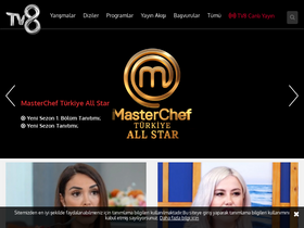 'tv8.com.tr' screenshot