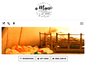 'amanorestaurant.com' screenshot