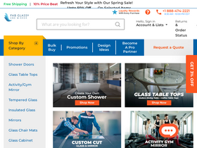 'fabglassandmirror.com' screenshot