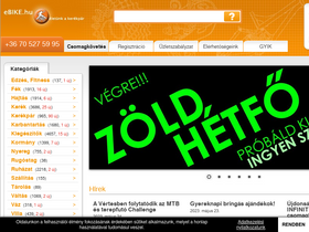 'ebike.hu' screenshot