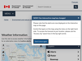 'weather.gc.ca' screenshot