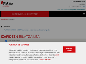 'ebizkaia.eus' screenshot