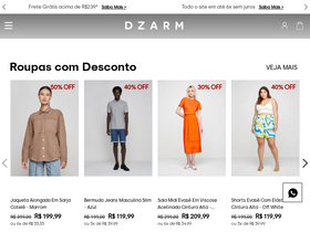 'dzarm.com.br' screenshot