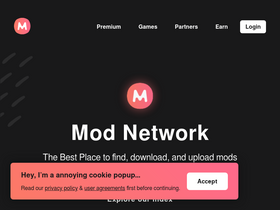 'mod-network.com' screenshot